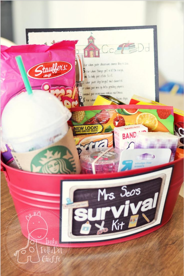 Teacher Survival Kit Gift Idea, Appreciation Week